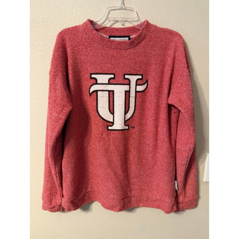 Woolly Threads University of Tampa UT Spartans Red Pullover Sweatshirt Large USA